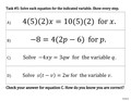 Solving Literal Equations Thin Slicing Lesson - Algebra 1