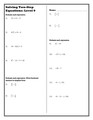 Level Ups: Grade 7 Solving Two-Step Equations
