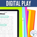 Spanish Prepositions Vocabulary Word Search - búsqueda de palabras activity