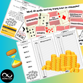 FREE Back To School Fun Math Activity | First Day Math | Money in Las Vegas