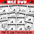 Mile Run Punch Card Tracker, Certificates, and Class Achievement Posters