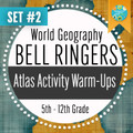 NEW! Geography Warm-Ups & Bell Ringers PowerPoint BUNDLE for Beginning of Class