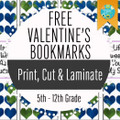 GEOGRAPHY: FREE VALENTINE'S DAY BOOKMARKS FOR ALL GRADE LEVELS