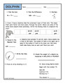 Grade 3 and Grade 4 Sea Life MATH Worksheets