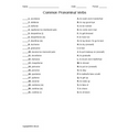 Common Pronominal Verbs Spanish Matching Quiz or Worksheet