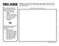 Descriptive Writing and Poetry Worksheets