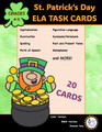 Grade 4 and Grade 5 ELA Task Cards | St. Patrick's Day