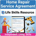 Essential Life Skills SPED Activity - A Home Repair Service Agreement