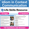 Figurative Language Life Skills - Idiom Worksheets for Communication