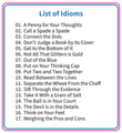 Figurative Language Life Skills - Idiom Worksheets for Critical Thinking