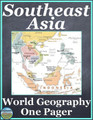 Southeast Asia World Geography One Pager