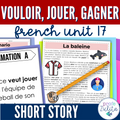 French Unit 17 - Reading Comprehension Activities- Sports vouloir, jouer, gagner