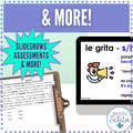 French Reading Comprehension + Story Curriculum Bundle Middle & High School