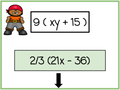 Pirate-Themed Advanced Equivalent Expressions Race