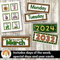 March Calendar Numbers | March Calendar Cards | March Calendar 2024