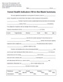 Forest Health Indicators Fill-in-the-Blank Summary Activity