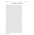 Gynecology and Obstetrics Combining Forms Word Scramble