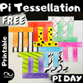 FREE Collaborative Pi Tessellation Project | PI DAY Math Activity Bulletin Board
