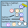 Long Division with Number Chips - Digital and Printable