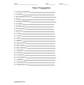 Plant Propagation Word Scramble for a Plant Science Course