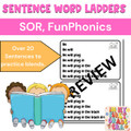 Printable Blends Sentence Word Ladders - SOR, FunPhonics