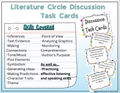 Reading Discussion Task Cards | Literature Circles | Book Clubs | Fiction Texts