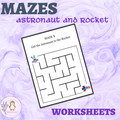 Astronaut and Robot Maze Activities for Preschoolers and Early Elementary