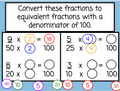 Fractions to Decimals with Number Chips - Digital and Printable - Winter-Themed