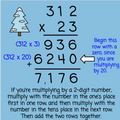 Multi-Digit Multiplication with Number Chips - Winter-Themed