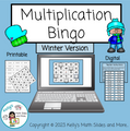 Multiplication Bingo - Winter-Themed