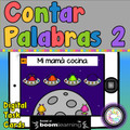 Contar palabras 2 Digital Task Cards | Boom Cards™