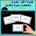 Goal Setting Question Activity- Icebreaker- Journal Prompts- 40 Cards- FREE