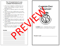 Career Day Passport - Career Explorations - CTE - 4 Editable Options!