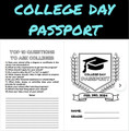 College Day Passport - College Exploration - 4 Editable Options!