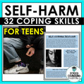 32 Coping Skills for Self Harm- Mindfulness- DBT- Interactive digital option