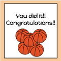 Addition Digital Flashcards - Basketball-Themed