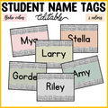Printable Student Name Labels, Editable Classroom Labels, Book Bin Labels