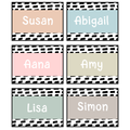 Printable Boho Neutral Student Name Tags, Editable Classroom Labels