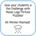 Order of Operations Logic Picture Puzzles - Winter-Themed