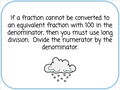 Percentages - Convert from Fractions and Decimals with Number Chips - Winter-Themed