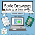 Scale Drawings Activity - WInter-Themed - Digital and Printable