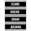 Printable Black and White Student Name Tags Bundle Pack, Classroom Labels