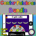 Contar palabras bundle Digital Task Cards | Boom Cards™