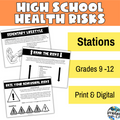 Health Risks Lesson- High School Health Stations