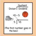 Basketball-Themed Long Division with Number Chips - Digital and Printable