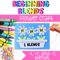 Spring Beginning Blends Flower Craft-SOR, Centers, Activities