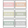 Free Printable Students Name Labels, Student Name Plates, Classroom labels