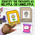 Connecting Thoughts and Feelings CBT Print and Digital Counseling Activity