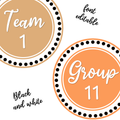 Printable boho neutral Table, Team and group Numbers, Table Signs