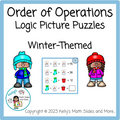 7th Grade Winter Math Bundle - 12 Digital Lessons/Games